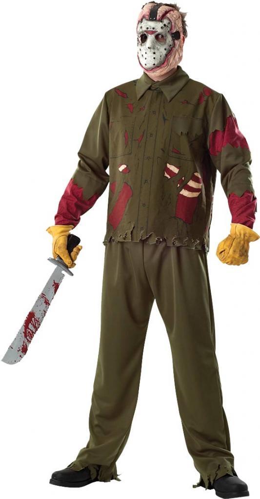 Deluxe Jason Voorhees costume for men by Rubies 56046 and available in std and xl from Karnival Costumes online party shop