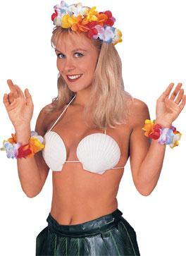 Hawaiian Sea Shell Bra by Smiffy 20258 available here at Karnival Costumes online party shop