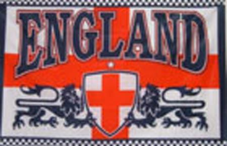 English Two Lions Supporters Flag - 5' x 3'
