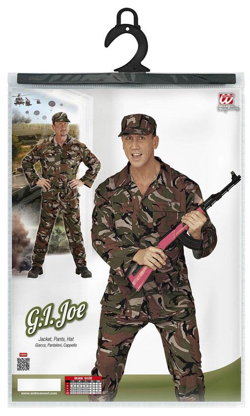 Adult GI Joe Army Soldier Costume by Widmann 4433 available here at Karnival Costumes online party shop
