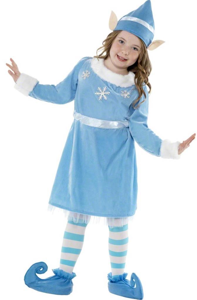 Snowflake Elf Costume - Children's Fancy Dress Costume