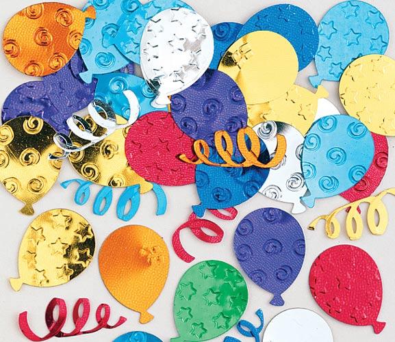 Celebration Party Colourful Balloon Confetti Mix by Amscan 36777-90 available here at Karnival Costumes online party shop