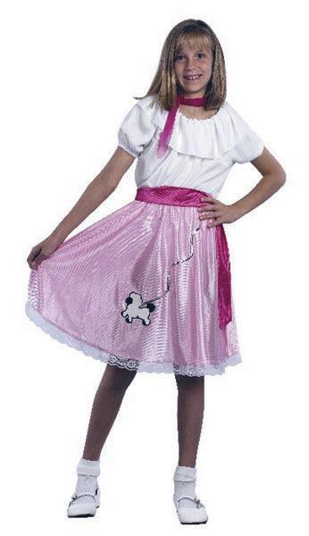 50's Teeny Bopper Girl's Fancy Dress Costume