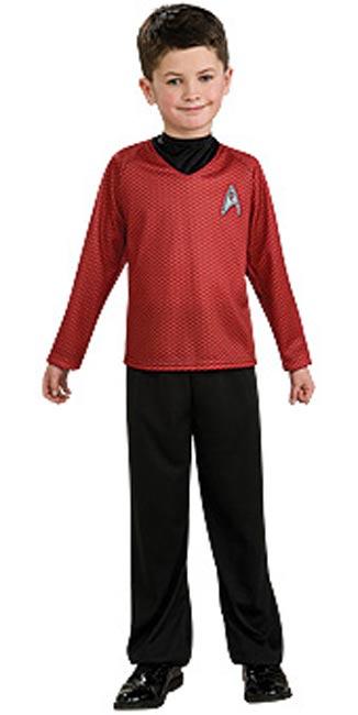 Star Trek Enterprise Scotty Crew Red Shirt Fancy Dress Costume by Rubies 883590 available here at Karnival Costumes online party shop
