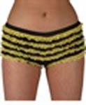 Ruffled Panties - Black and Yellow