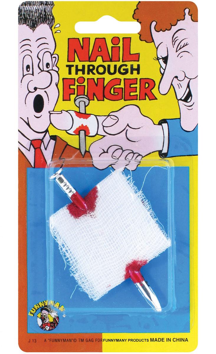 Nail Thru Finger Joke by Funnyman J13 available here at Karnival Costumes online party shop