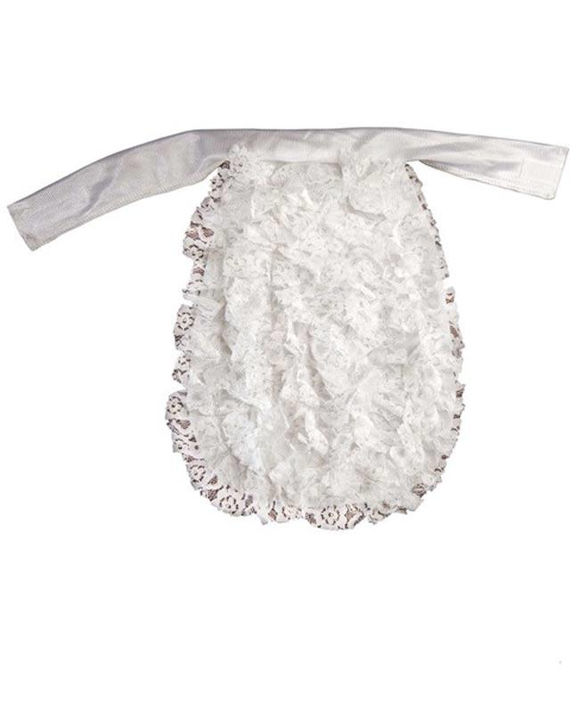 Frilly White Lace Jabot by Widmann 3281J available here at Karnival Costumes online party shop