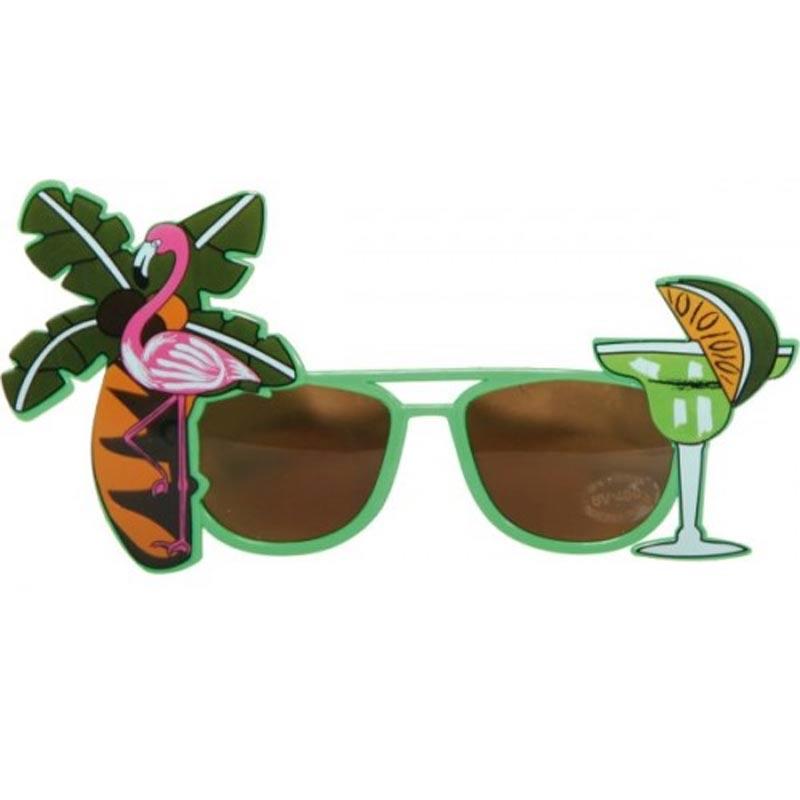 Hawaiian Cocktail Shape Sunglasses from Karnival Costumes