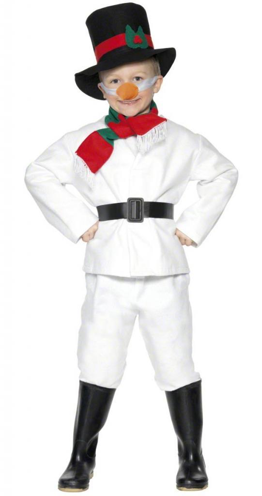 Kid's Snowman Fancy Dress by Smiffys 30056 - Childrens Christmas Costumes available here at Karnival Costumes online party shop
