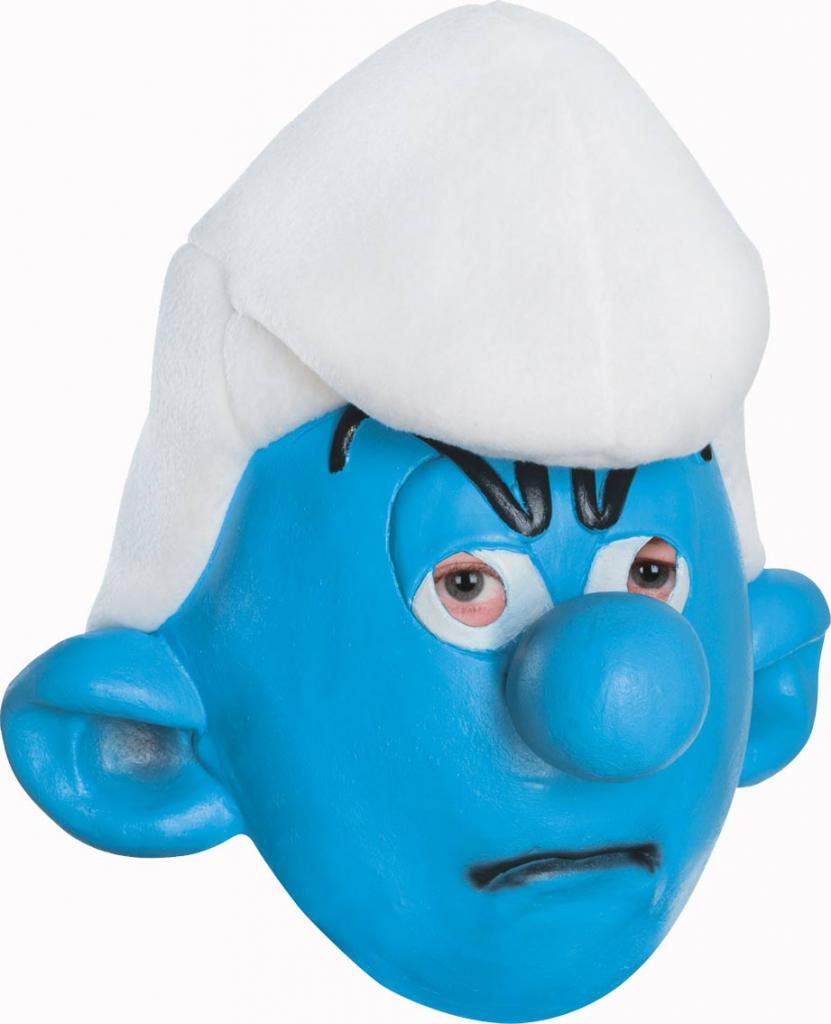 Smurf Mask - Grouchy Smurf Mask
