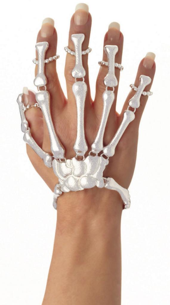 Skeleton Hand Jewellery Set by Forum Novelties 73575 available in UK from Karnival Costumes