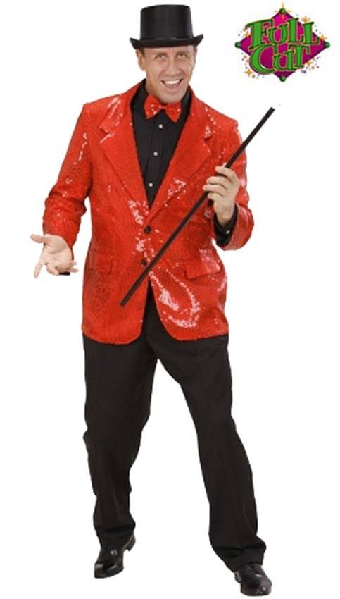 Red sequin jacket costume new arrivals