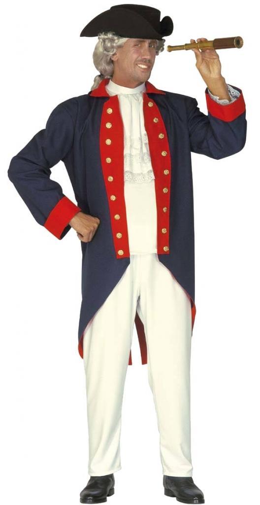 Deluxe Admiral Nelson Costume for Adults by Widmann 4471U from a collection of historical outfits at Karnival Costumes your fancy dress specialists