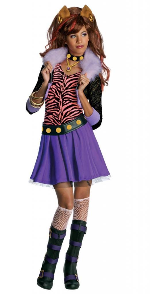 Clawdeen Wolf Fancy Dress Costume for Girls from a collection of Monster High fancy dress at Karnival Costumes your dress up specialists