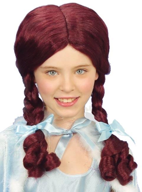 Alice Wig with Plaits and Ribbons by Widmann 6287A available here at Karnival Costumes online party shop
