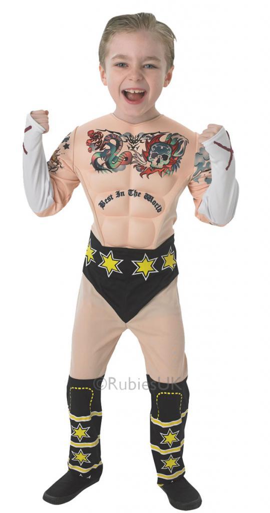 Deluxe CM Punk WWE Fancy Dress Costume for Children from Karnival Costumes