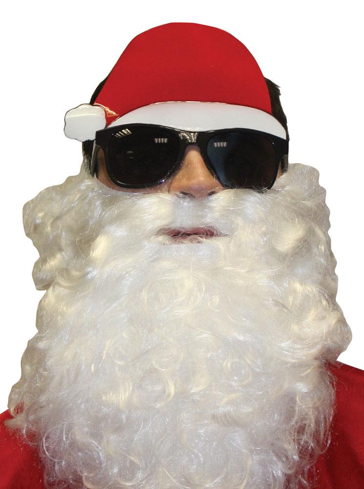 Santa Sun Glasses with attached hat 4369SH available here at Karnival Costumes online Christmas party shop