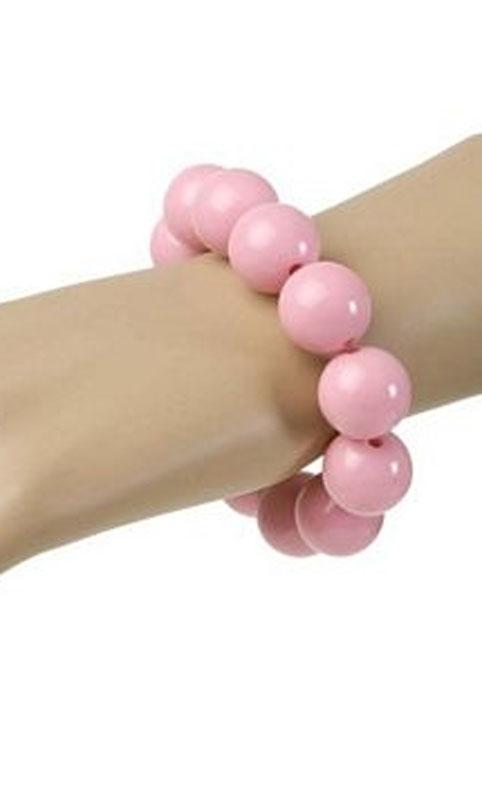 Bead Bracelet in Pink