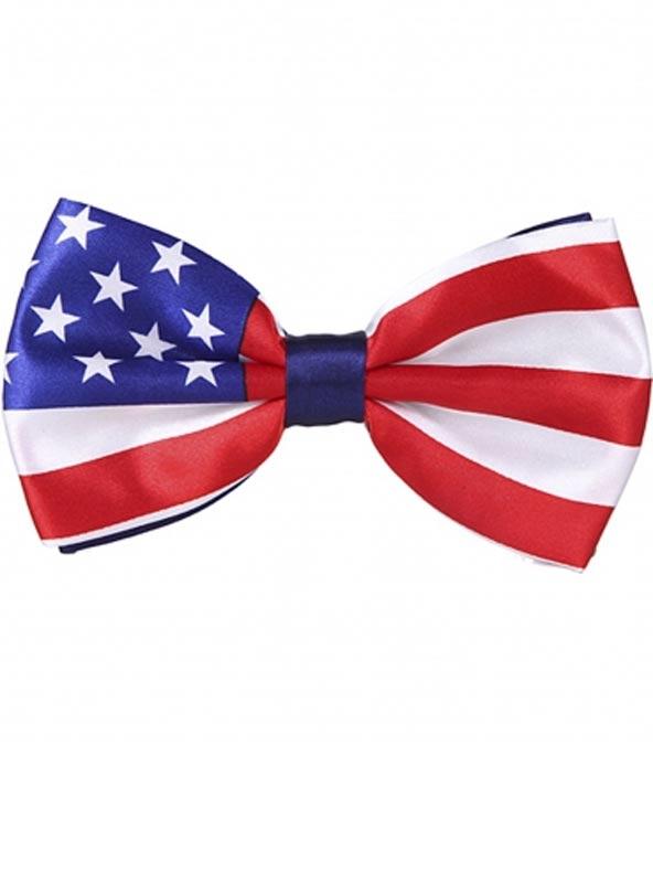 Deluxe America Bow Tie from a collection of July 4th Party Goods at Karnival Costumes