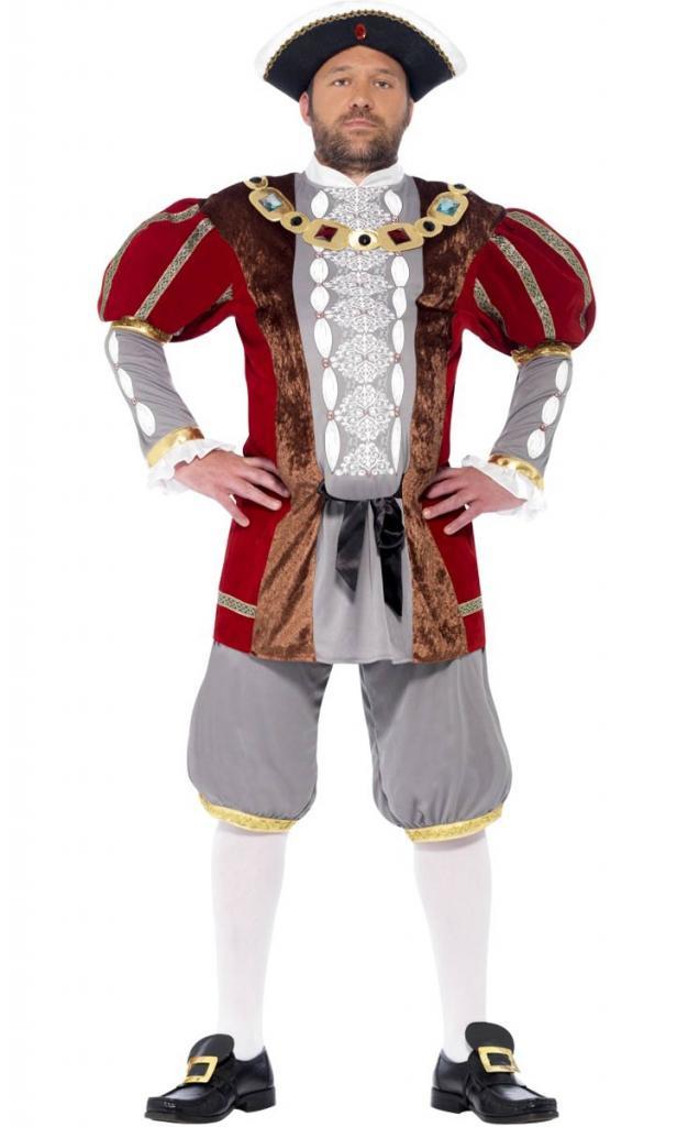 Henry VIII Tudor Adult Fancy Dress Costume by Smiffy 43431 from Karnival Costumes