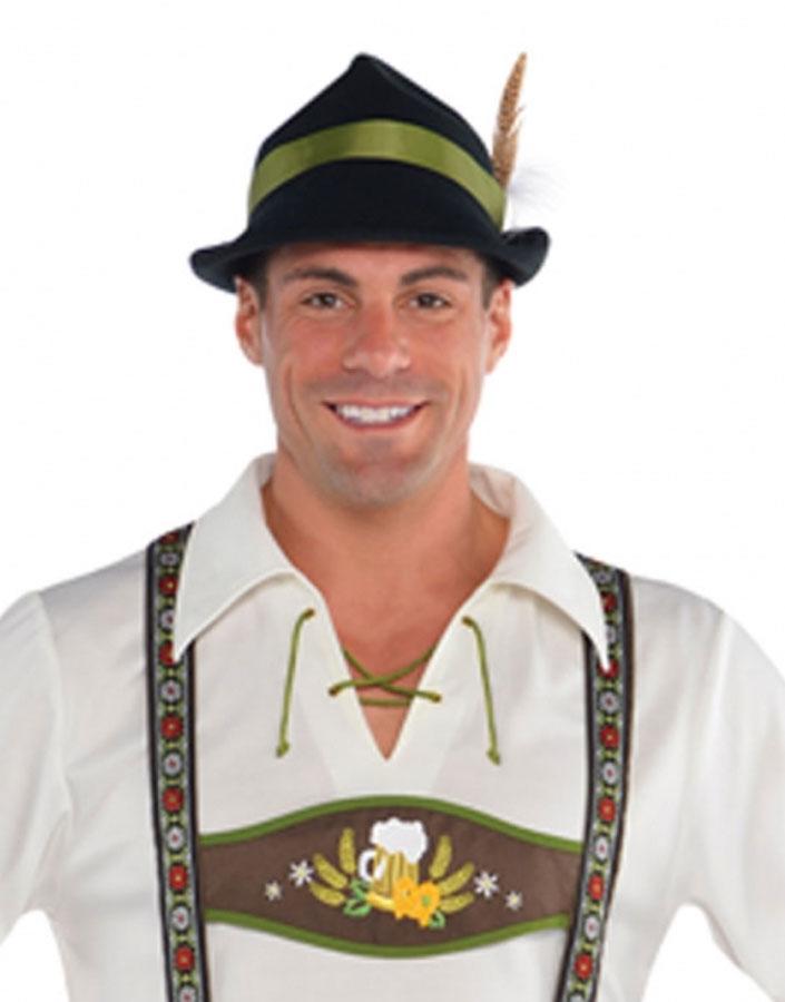 Bavarian Hat included with Oktoberfest Lederhosen Costume for Men from Karnival Costumes
