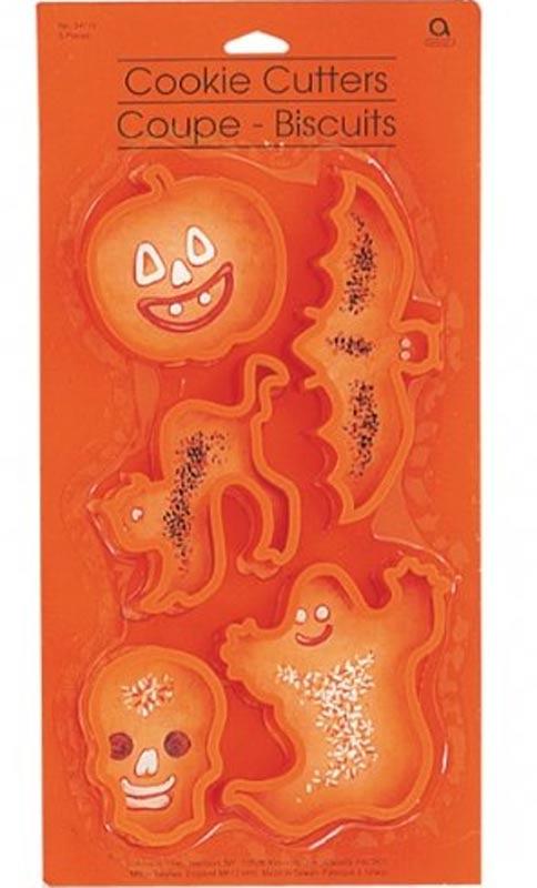 5 pce Halloween Cookie Cutter Set by Amscan 34715 available from Karnival Costumes