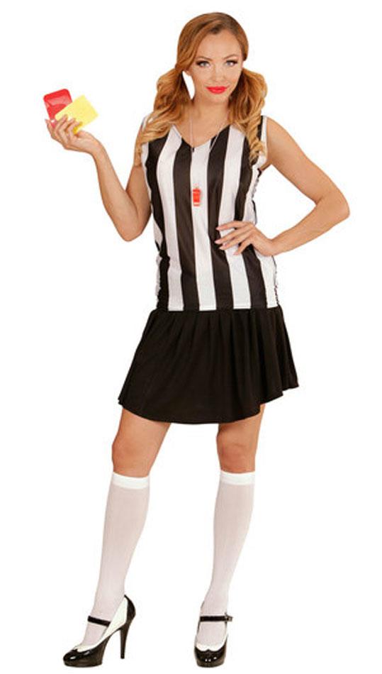 Referee Girl Fancy Dress Costume for Adults by Widmann 0017 available in sizes small, medium and large from Karnival Costumes