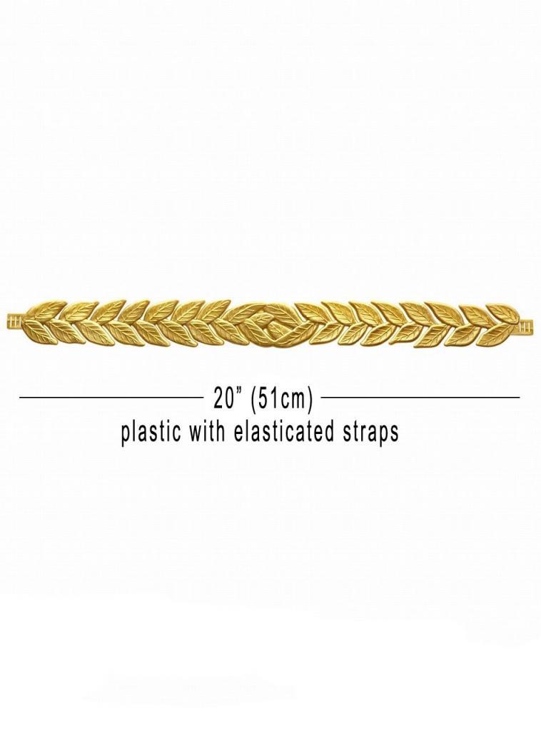 Gold Plastic Laurel Leaf Headband by Widmann 0331W and available from Karnival Costumes