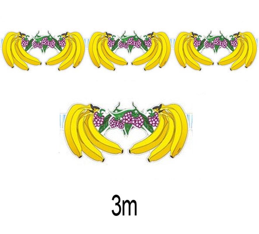 3m Banana Garland by Widmann 2215F (Banana) and available from a collection of garlands at Karnival Costumes online party shop