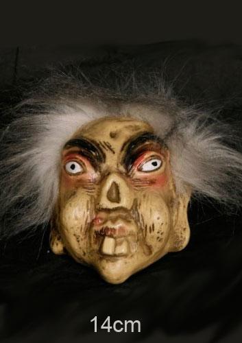 14cm tall hanging Troll Skull Halloween Prop by Folat 23510 and available in the UK from Karnival Costumes online Halloween shop