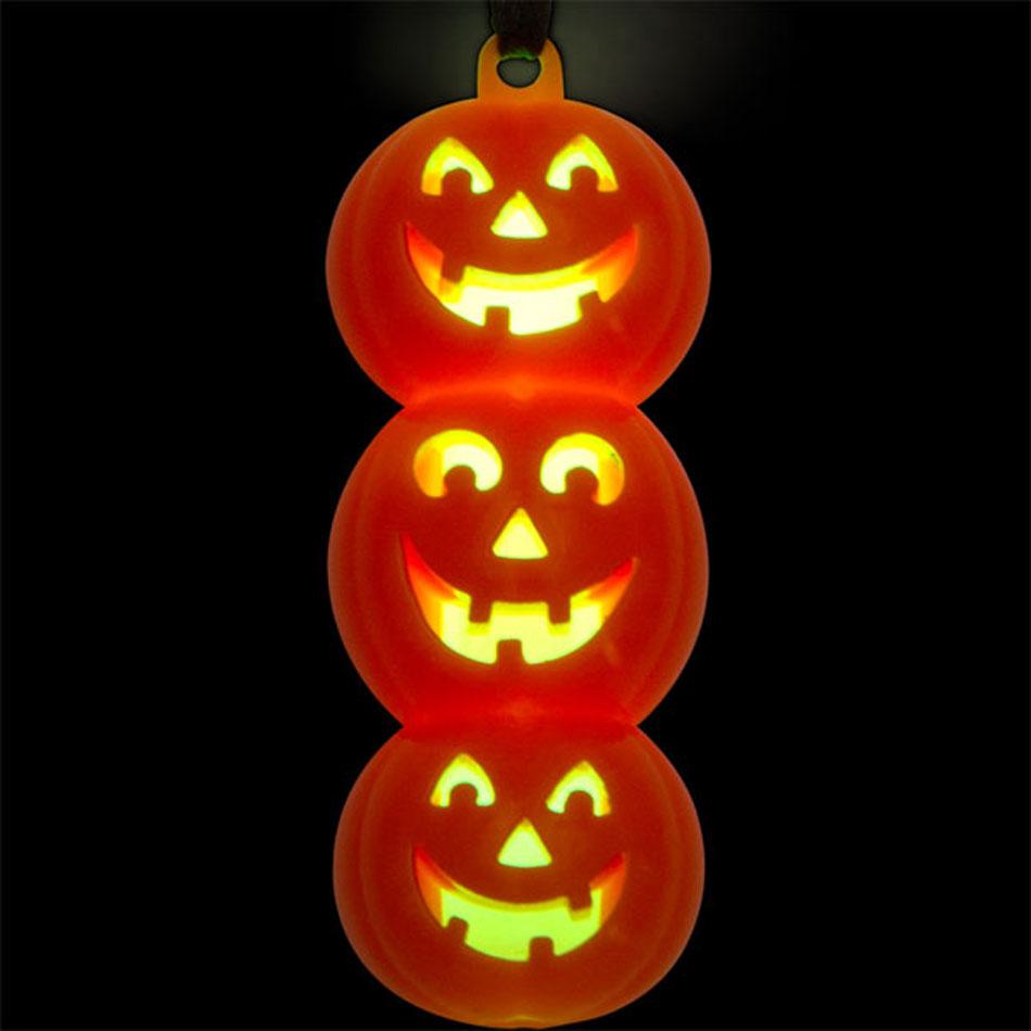 Halloween Glow Stick Pumpkin Pendant by Amscan and available from Karnival Costumes online party shop
