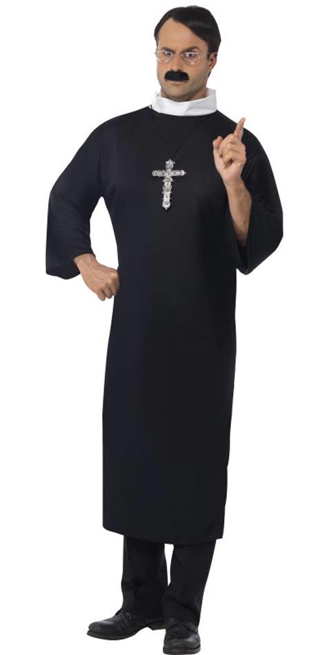Priest Costume for Adults by Smiffys 20422 and available here at Karnival Costumes online party shop