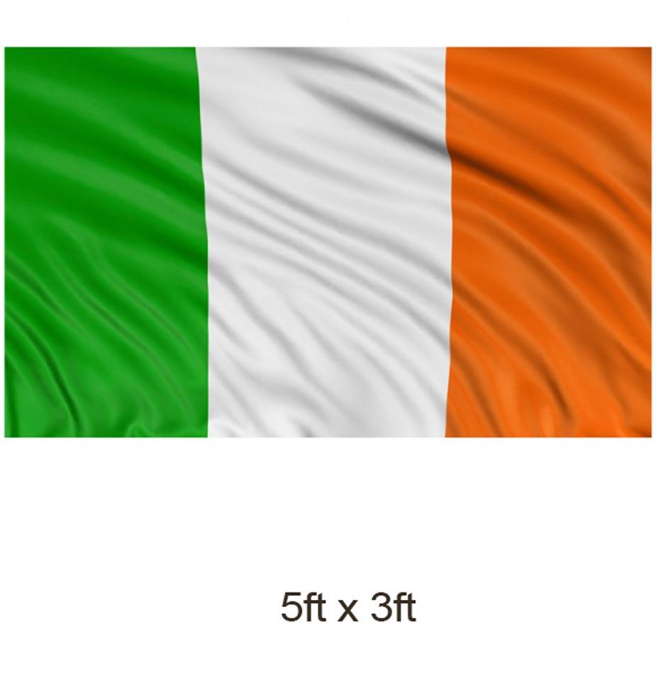 Ireland Flag - 5ft x 3ft (1.5m x 90cm) by Amscan 993906 available here at Karnival Costumes online party shop