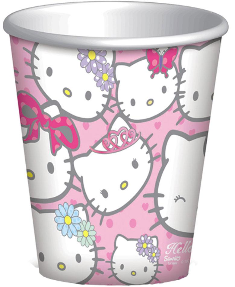 Hello Kitty Paper Party Cups by Gemma International 204094 available here at Karnival Costumes online party shop
