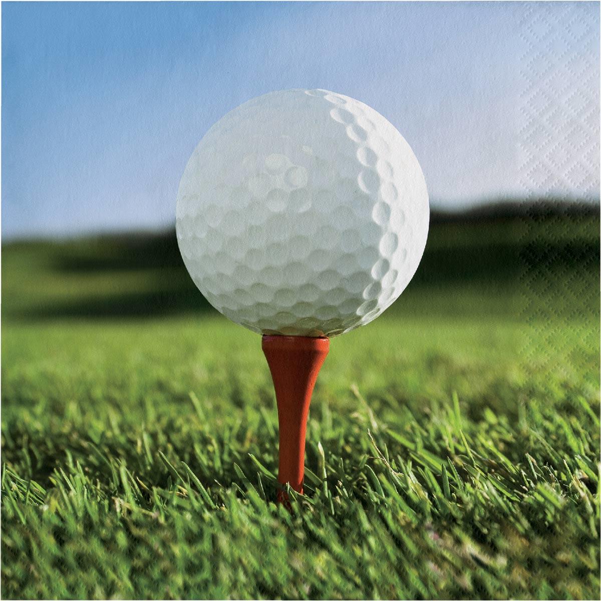 Pk 18 Sports Fantastic Golf Luncheon Napkins by Creative Party 667965 available here at Karnival Costumes online party shop