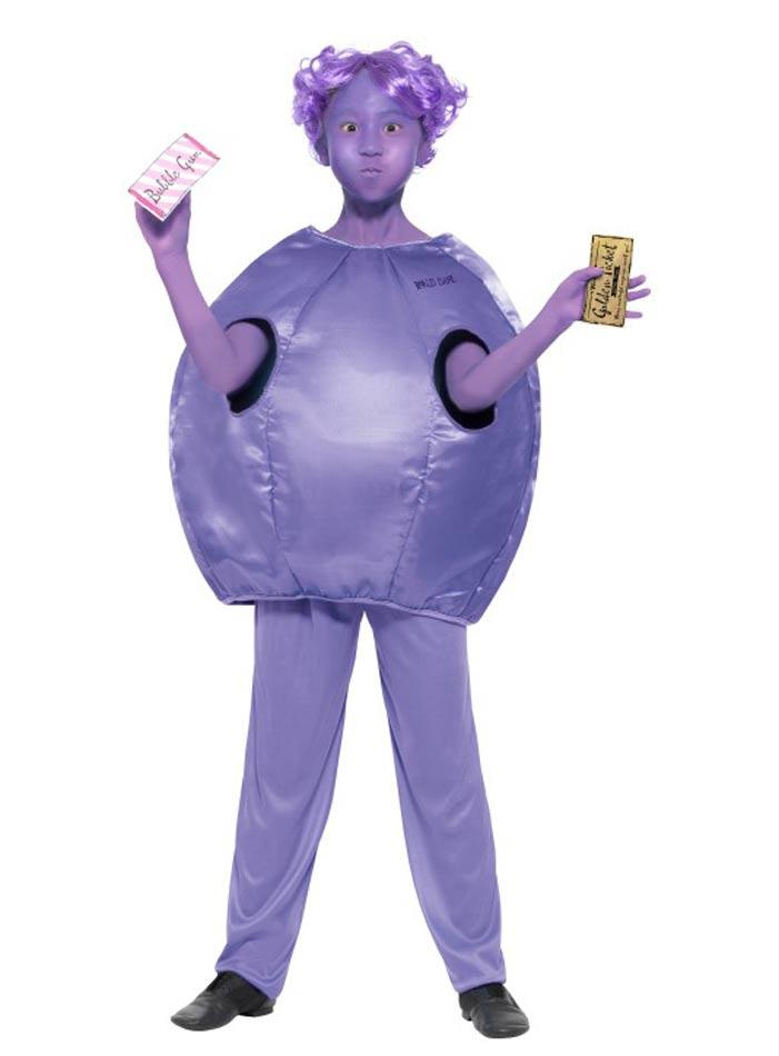 Roald Dahl Violet Beauregarde Fancy Dress Costume for Girls by Smiffys 41542 available here at Karnival Costumes online party shop
