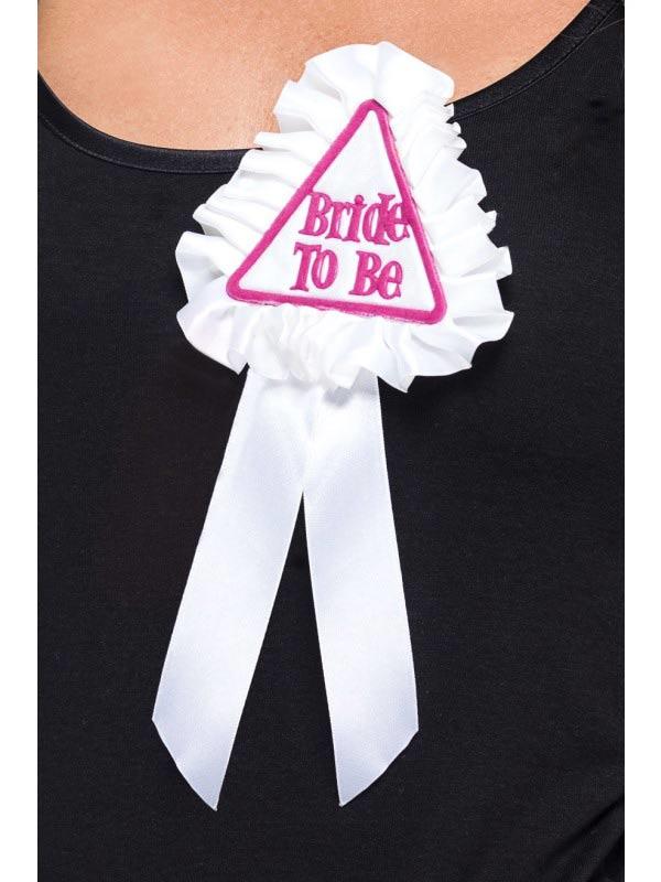 Bride to Be Rosette by Smiffys 25566 available here at Karnival Costumes online party shop