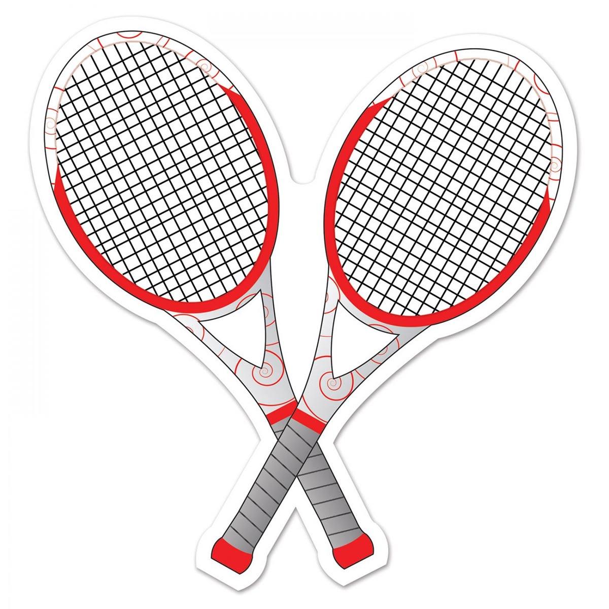 Tennis Racquets Cutout 10" Wimbledon Themed party decoration by Beistle 54741 available here at Karnival Costumes online party shop