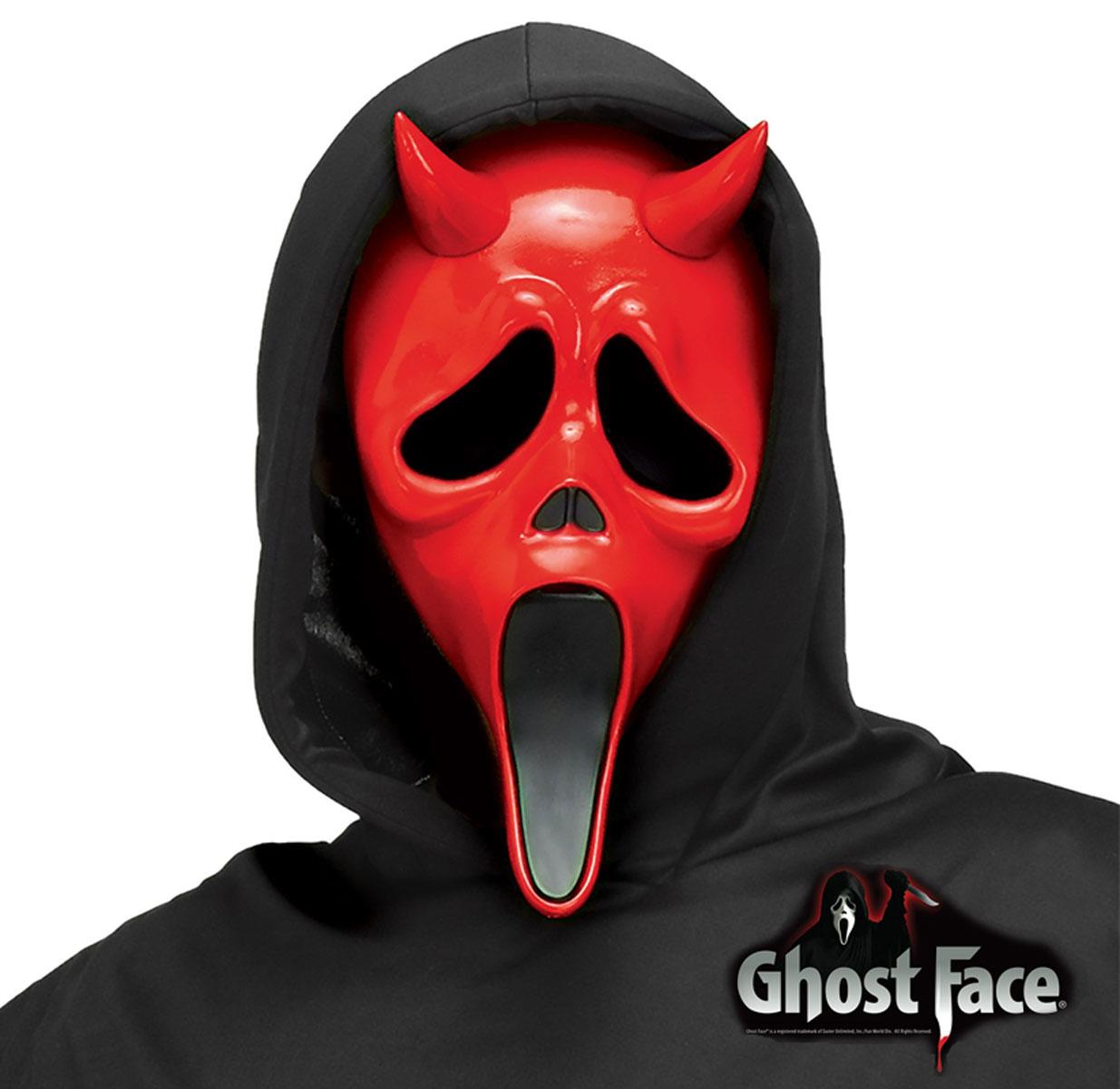 Deluxe Devil Ghost Face Mask fully licensed by Fun World 93333 available here at Karnival Costumes online party shop