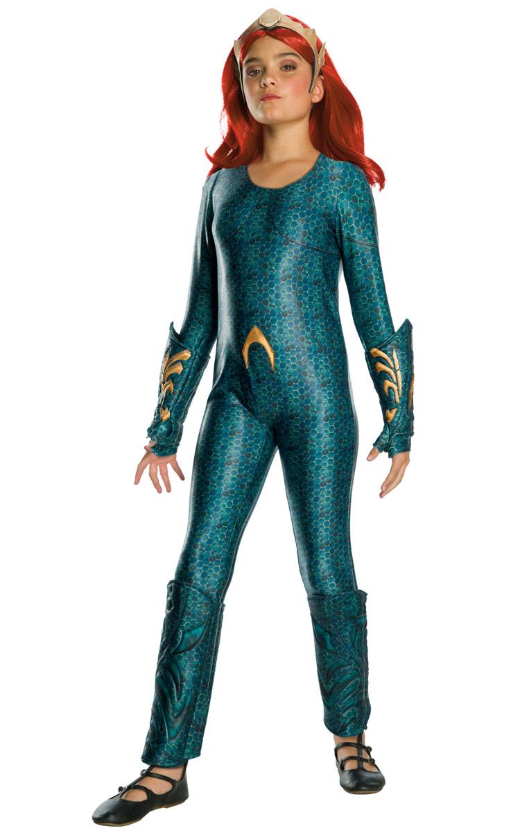 Deluxe Mera Fancy Dress Costume for Girls by Rubies 641366 available here at Karnival Costumes online party shop