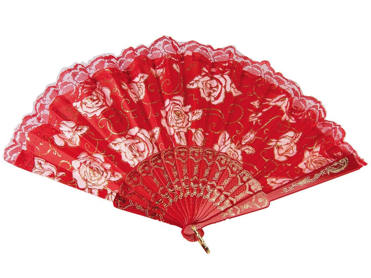 Day of the Dead Senorita Decorated Fan by Forum Novelties 74683 available in the UK here at Karnival Costumes online party shop