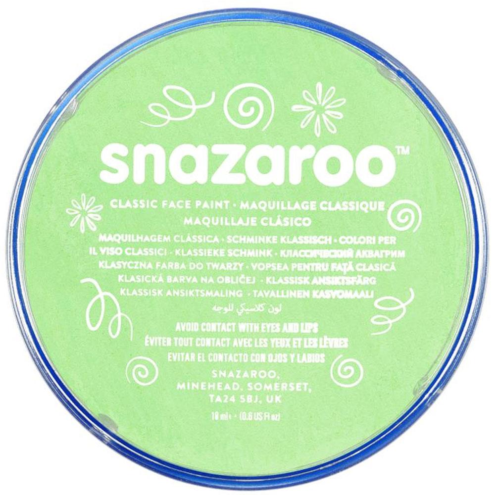 Snazaroo Pale Green Face and Body Paint 18ml pot 1118400 available here at Karnival Costumes online party shop