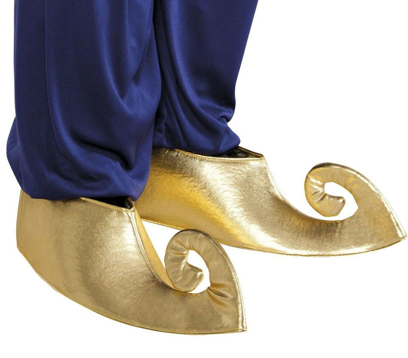 Arabian Shoe Covers in Gold by Boland 81990 available here at Karnival Costumes online party shop