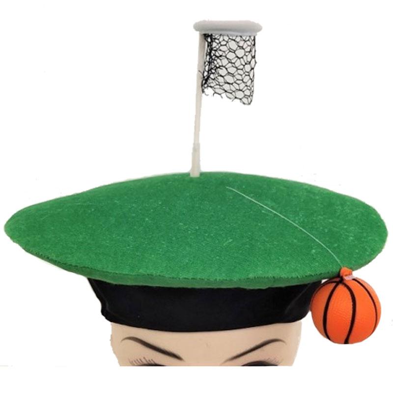 Basketball Hat with Goal Hoop, Net and Basketball by Creative Collection H7818 available here at Karnival Costumes online party shop
