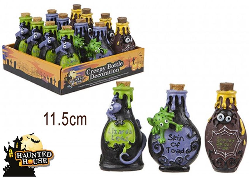 Halloween Potion Bottles set of 3 Polyresin by PMS 976094 available here at Karnival Costumes online party shop