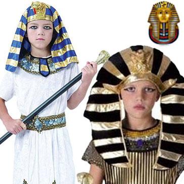 Historical Ancient Egyptian fancy dress costumes for boys. ideal for school dress up days and general costume parties - available here at Karnival Costumes online party shop