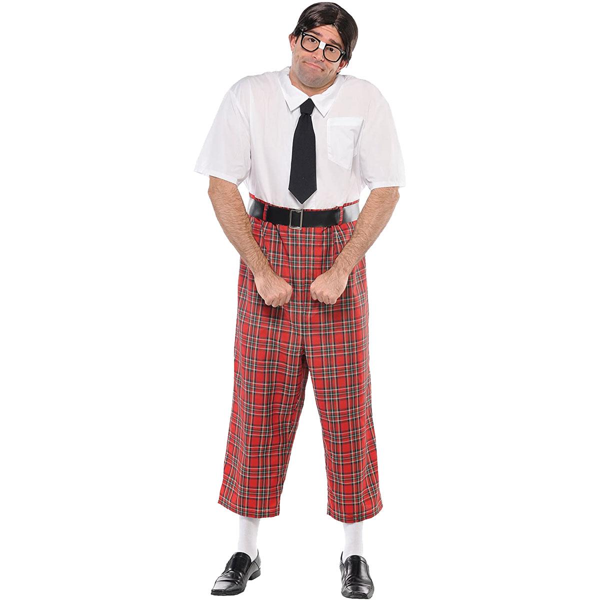 High School Nerd Fancy Dress Costume from a collection of School Uniforms for adults. By Amscan 841176 its available here at Karnival Costumes online party shop