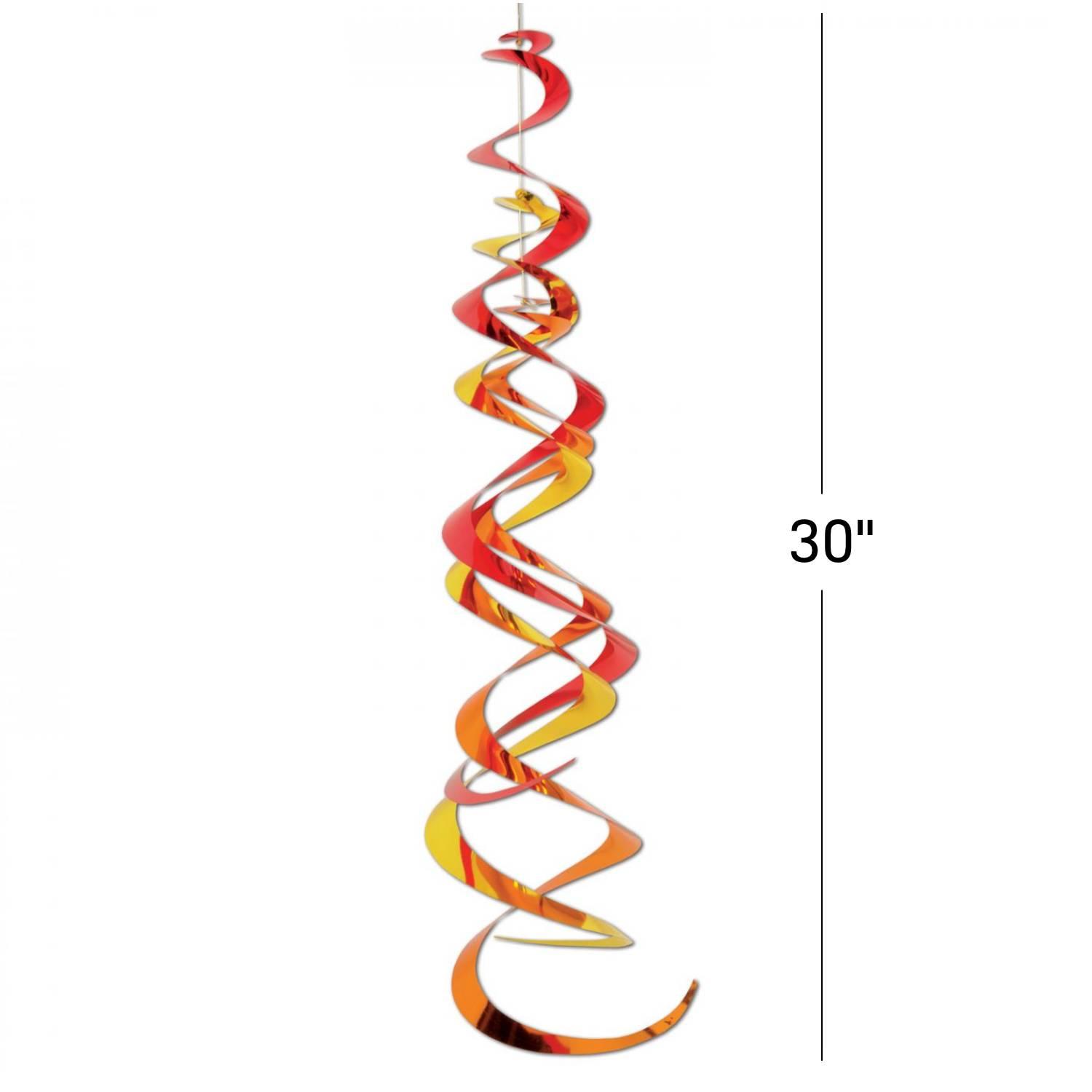 Triple whirl decoration for Fall or Thanksgiving 30" long, by Beistle 57826 available here at Karnival Costumes online party shop