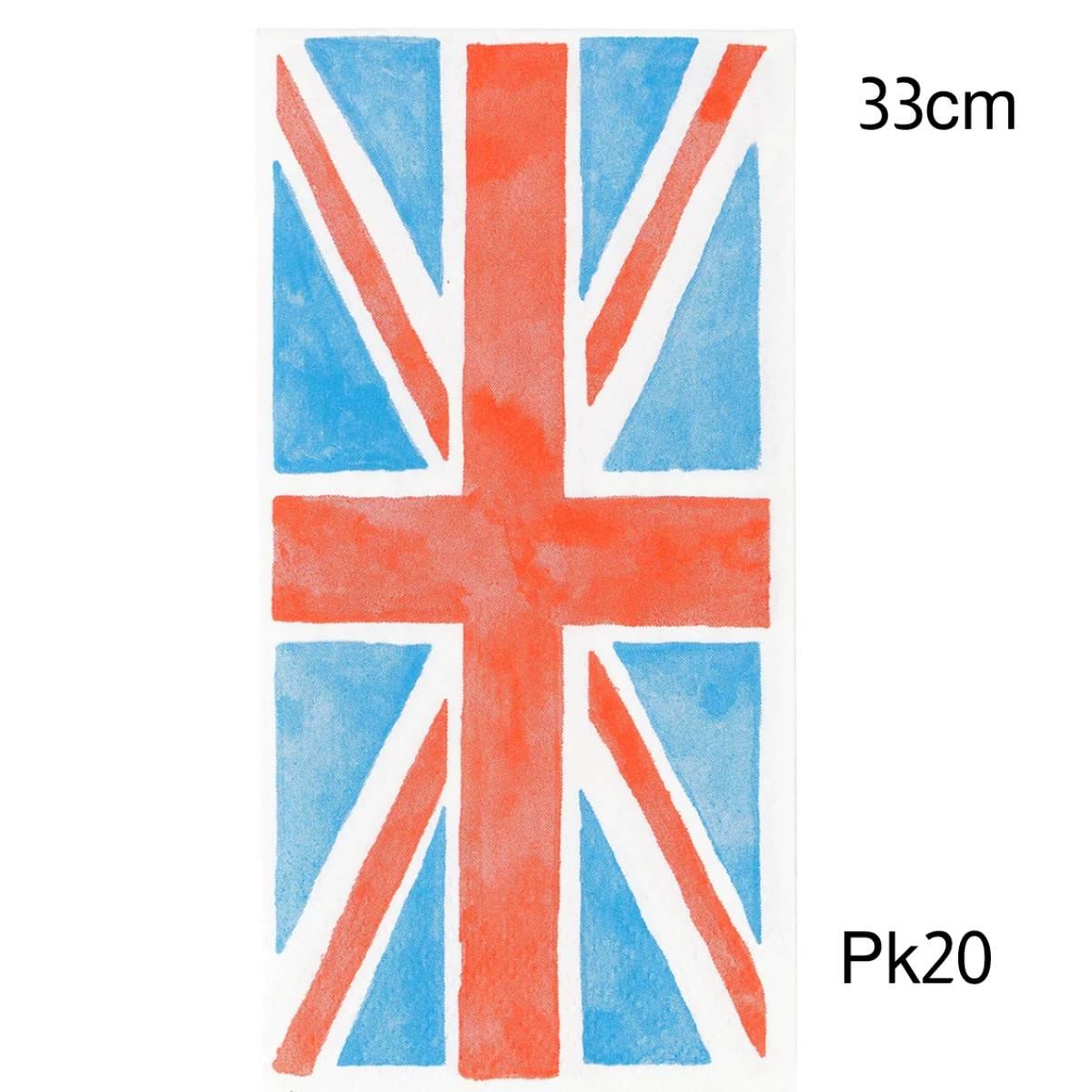 Best of British 33cm Paper Napkins by Talking Tables BRIT20-SINGNAPKIN available here at Karnival Costumes online party shop