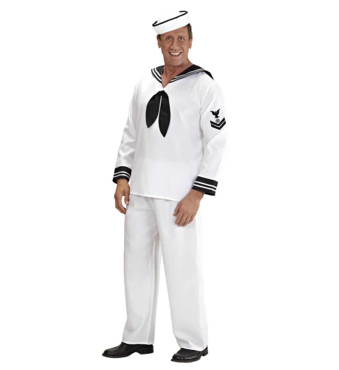 Sailor Fancy Dress Costume by Widmann 5772S available here at Karnival Costumes online party shop